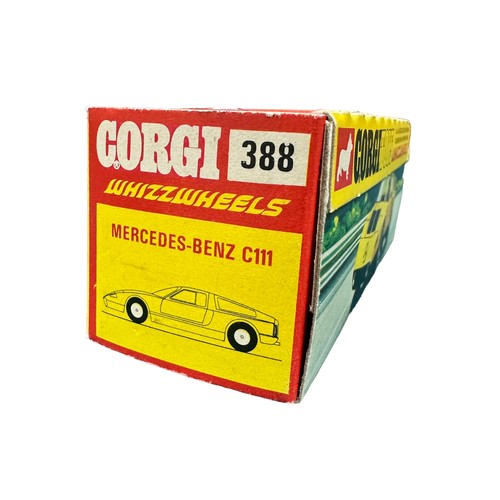 300 - Corgi Whizzwheels Mercedes Benz pair, generally excellent in excellent window boxes, with 350SL whit... 