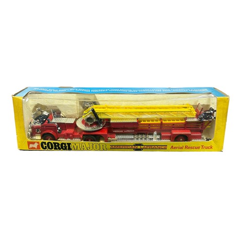 318 - Corgi American La France aerial rescue truck No. 1143, generally excellent to good plus (unattached ... 