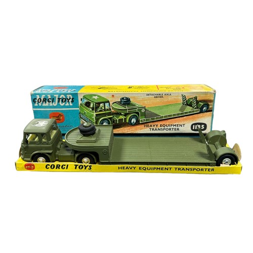 315 - Corgi Military Heavy Equipment Transporter No. 1135, generally excellent in good box (small tears to... 