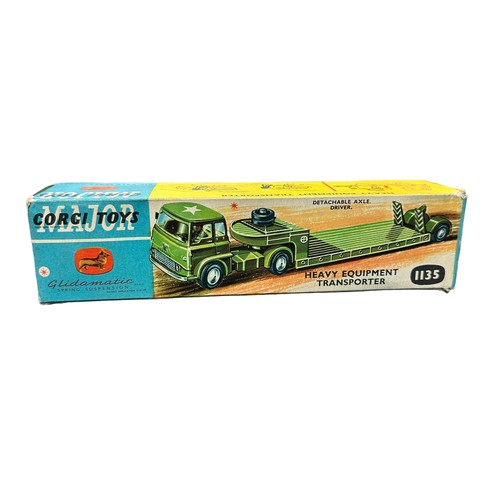 315 - Corgi Military Heavy Equipment Transporter No. 1135, generally excellent in good box (small tears to... 