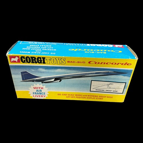 245 - Corgi Concorde Air France No. 651, generally excellent in excellent box and inner plinth with white ... 