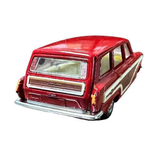 238 - Corgi Ford Consul Cortina Estate dark red No. 491, generally excellent in good plus box (felt tip pe... 