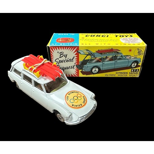 230 - Corgi Citroen Safari 1964 Winter Olympics No. 475, generally excellent in good plus box (small pinho... 