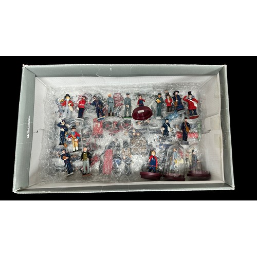 70 - Postal workers collection of painted metal figures, mainly 54mm, range of BFM Collectables, English ... 