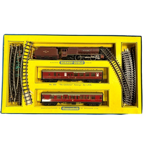 429 - Hornby Dublo The Caledonian 2-rail set No. 2023, generally excellent in good plus box (lid split at ... 