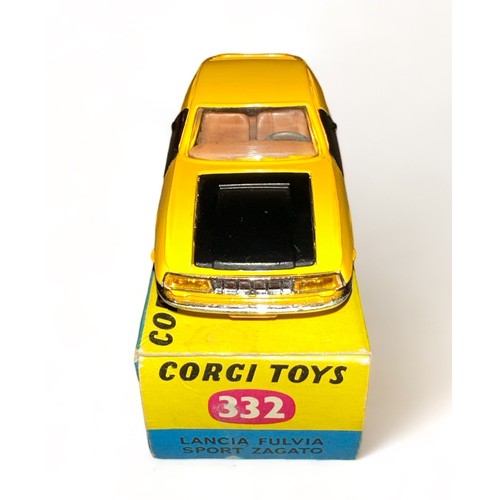 192 - Corgi Lancia Fulvia Sport Zagato No. 332, generally excellent in good plus box (small stain to one s... 