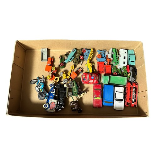 76 - 1950s onwards unboxed collection, with Matchbox 1-75 series, Corgi Juniors, Dinky, etc. Contents unc... 