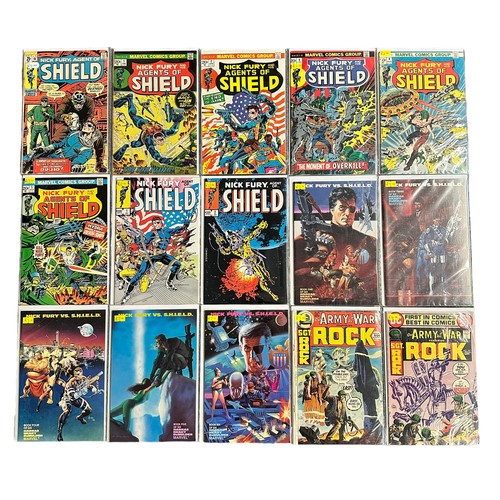 487 - Range of Marvel Comics to include.  Nick Fury and his Agents of Shield (5) Nos 1, 2, 3, 4, 5, 1973, ... 