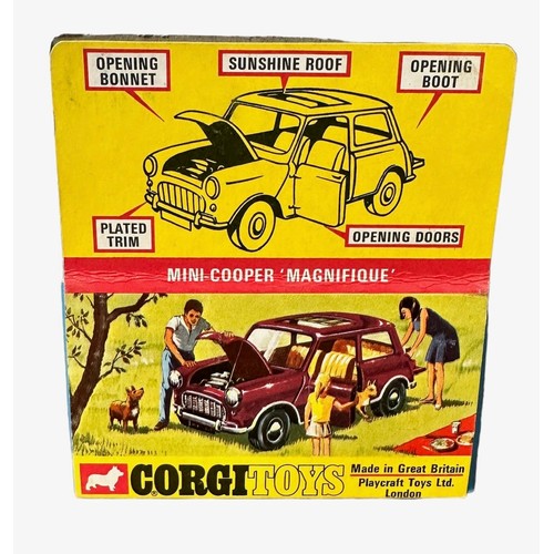 193 - Corgi Mini Magnifique No. 334, generally excellent in excellent window box, metallic green with stri... 