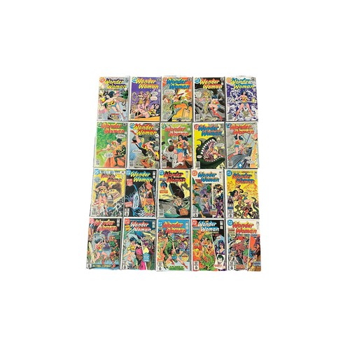 541 - DC Comics Wonder Woman 1980s Nos 249-258, 272-308, 312-315, 317, 320, 328, 329: All 55 comics bagged... 