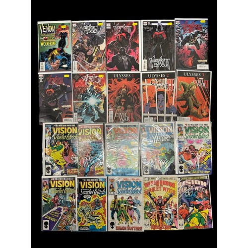 559 - Selection of Marvel Comic Titles to include, Vision and the Scarlet Witch 1980s No 3, 4: 1, 2, 3, 4,... 