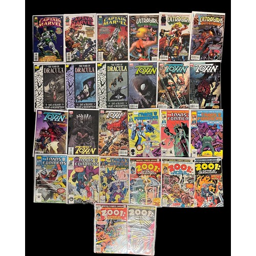 558 - Range of Marvel Comic Titles to include, The Tomb of Dracula 1990s 1,2 and 3 of four: Toxin 2000s 1-... 