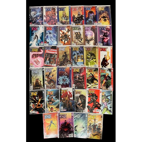 560 - Marvel Comics Ultimate X Men 2000s Nos 2-24, 55-63, 65,66. All 34 copies bagged & boarded, NM.