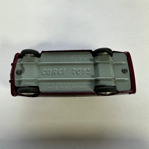 146 - Corgi Rover 2000 metallic maroon with cream interior No. 252, generally excellent in good plus to go... 