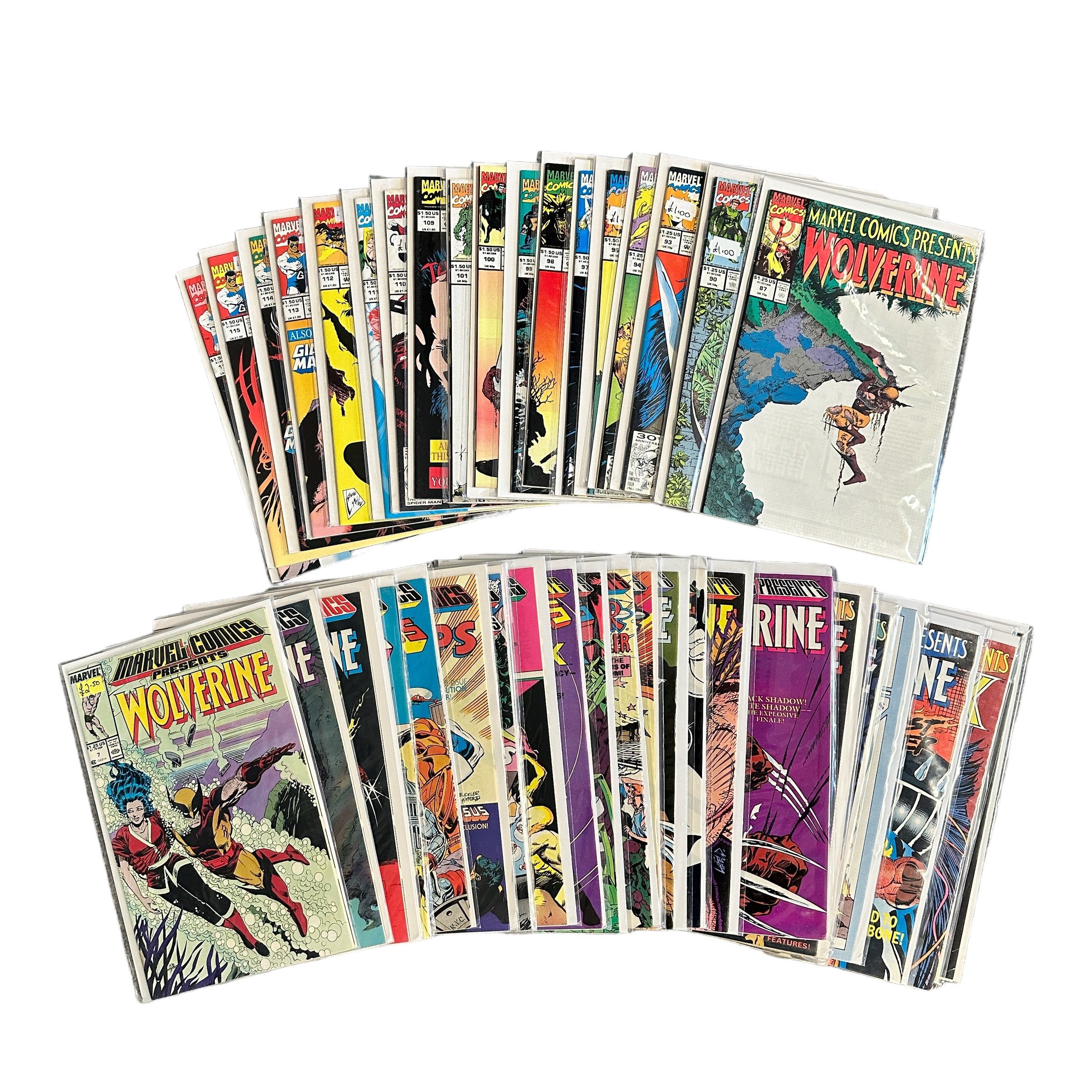 Marvel Comics Presents Wolverine (55) 1980s/1990s Nos 7, 8, 9, 11, 12 ...