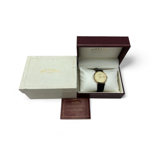 73 - A Rotary 9ct gold gents wristwatch with box.
Please see the buyer's terms and conditions for purchas... 