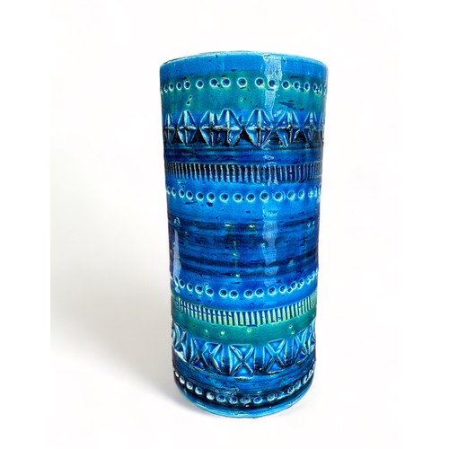 Sardartis Castelsardo, vintage Italian blue studio ceramic vase