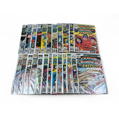 591 - Captain America and the Falcon 1970s Nos 193, 197, 199, 200-214, 217-222: All 24 comics bagged & boa... 