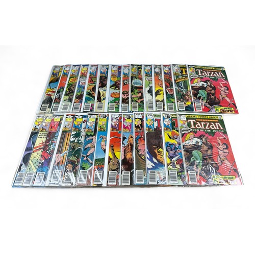 596 - Marvel Comics Tarzan 1970s Nos 2-7,  9-20, 22-29, 2: All 27 comics bagged & boarded, NM.