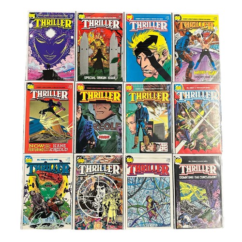 581 - DC Comics Thriller 1980s Nos 1-12, All 12 comics bagged & boarded, NM.