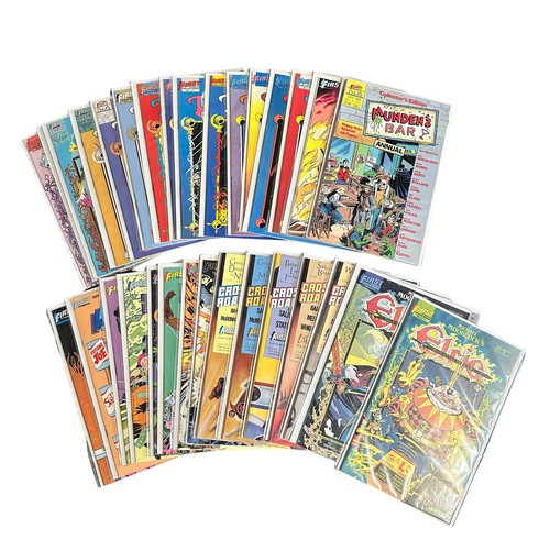 573 - Selection of First Comics Titles to include: Munden's Bar 1988 No1: Lord Cumulus 1983 No2: Hawkmoon ... 