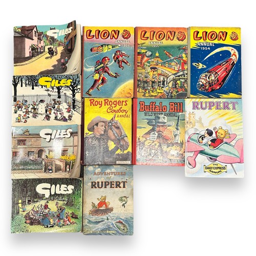 606 - Collection of Children's Annuals to include 1950, 1983 Rupert Annuals, 1954, 55, 56 Lion Annuals, 19... 