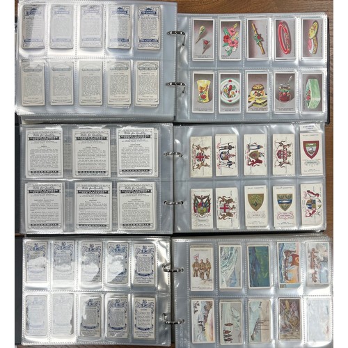 267 - Collection of cigarette cards in 10 albums, complete and near complete sets in mixed condition with ... 