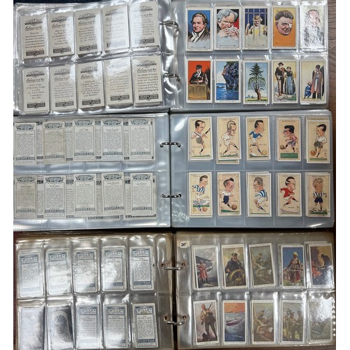 271 - Collection of cigarette cards in 9 full albums, complete and part sets in mixed condition, predomina... 