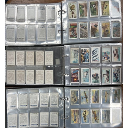 271 - Collection of cigarette cards in 9 full albums, complete and part sets in mixed condition, predomina... 