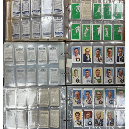 271 - Collection of cigarette cards in 9 full albums, complete and part sets in mixed condition, predomina... 