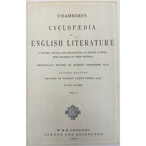 431 - Chambers’s Cyclopaedia of English Literature: A History, Critical and Biographical, of English Autho... 