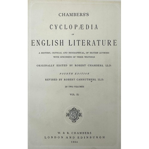 431 - Chambers’s Cyclopaedia of English Literature: A History, Critical and Biographical, of English Autho... 