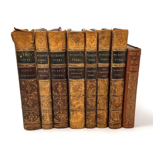 441 - DICKENS'S (Charles), Dicken's Works - 7 books by Charles Dickens, published by Chapman and Hall, 185... 