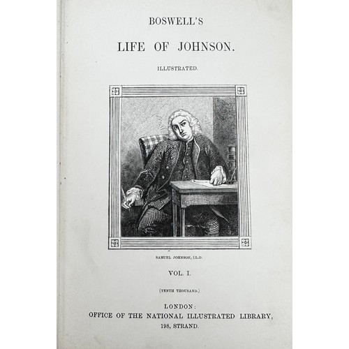 424 - BOSWELL, James.  'Boswell's Life of Dr. Johnson' The Life of Samuel Johnson LL.D. New Edition. Volum... 