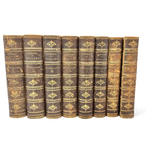 422 - STRICKLAND, Agnes, ' Lives of the Queens of England from the Norman Conquest.'  Six Volumes. Bell & ... 