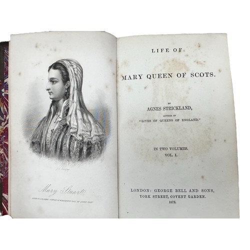 422 - STRICKLAND, Agnes, ' Lives of the Queens of England from the Norman Conquest.'  Six Volumes. Bell & ... 