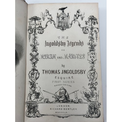 447 - INGOLDSBY, Thomas. 'The Ingoldsby Legends'. Published by Richard Bentley London, 1855. 3 Volumes