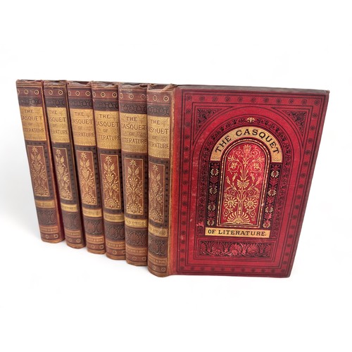 437 - GIBBON, Charles, 'The Casquet of Literature' 6 Volumes, Published by Blackie, & Son, 1880.