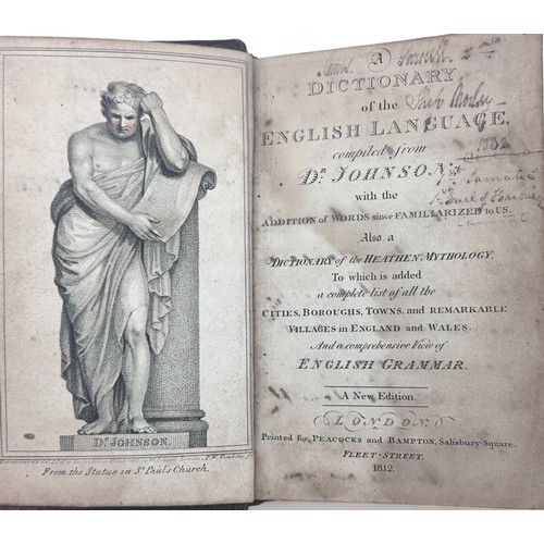 426 - JOHNSON, Samuel. ' A Dictionary of the English Language, Compiled From Dr. Johnson; With the Additio... 