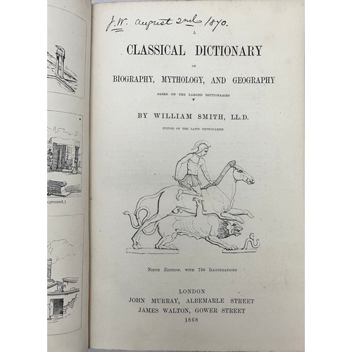 425 - Two classical dictionaries.
SMITH, William, 'A Classical Dictionary of Biography, Mythology and Geog... 