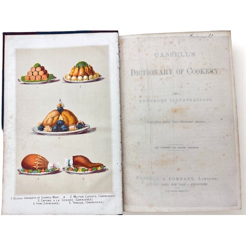 433 - CASSELLs,  'Dictionary of Cookery with numerous illustrations, containing nine thousand recipes.' Ca... 