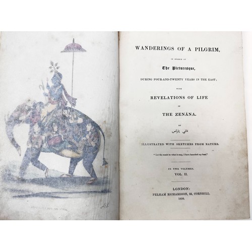 427 - PARKS, Fanny - Wanderings of a Pilgrim, in Search of the Picturesque, during Four-and-Twenty Years i... 