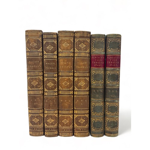 434 - A collection of travelogues. 
HALL (Basil) - Hall's Travels in North America in the years 1827 and 1... 