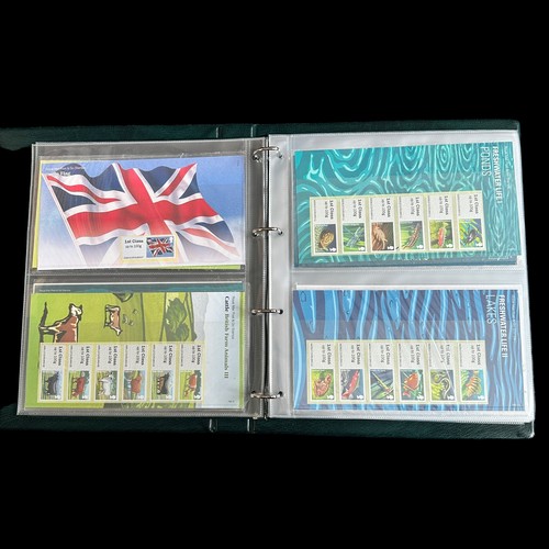 208 - Great Britain Decimal stamps, Royal Mail Post & Go album with 28 different Post & Go presentation pa... 