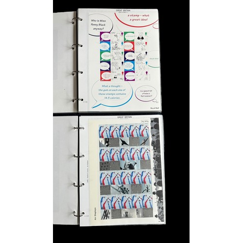 209 - Great Britain Decimal stamps 2000-2012 in two Royal Mail Smilers albums with 64 generic label sheets... 