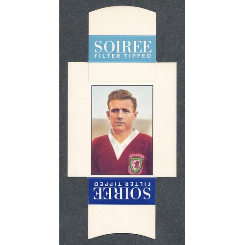 371 - Soiree Cigarettes, Mauritius, Famous Footballers uncut packet issue, No.2 Terry Medwin, Tottenham Ho... 