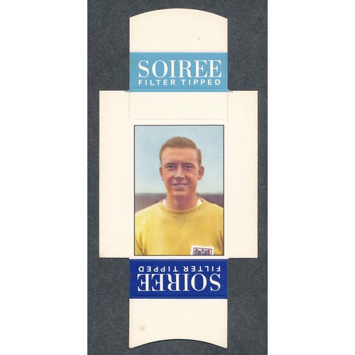 373 - Soiree Cigarettes, Mauritius, Famous Footballers uncut packet issue,  No.7 Eddie Hopkinson, Bolton &... 