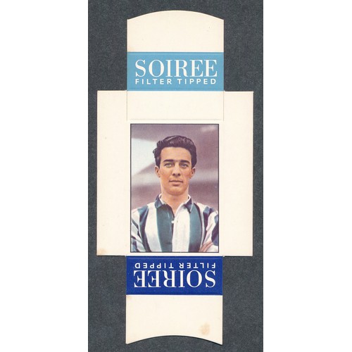 374 - Soiree Cigarettes, Mauritius, Famous Footballers uncut packet issue, No.8 Ronnie Allen, West Bromwic... 