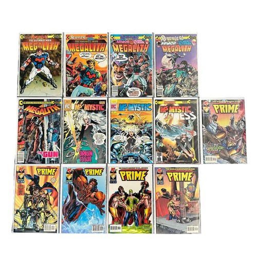 577 - Selection of Independent Comic Titles to include : Continuity Comics Revengers 1985 1, 2, 3, 4:  Meg... 