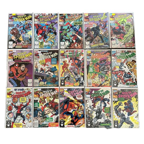 493 - Marvel Comics, Web Of Spider-Man 1990s Nos 65-69, 71-83, 85, 87: All 20 comics are bagged & boarded,... 